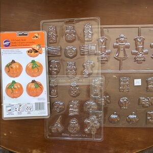 5 Halloween/ Fall themed chocolate molds